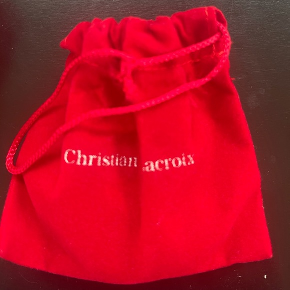 🔥VINTAGE🔥 Christian 🔥Lacroix 🔥Red 🔥Brooch🔥 - Picture 6 of 6